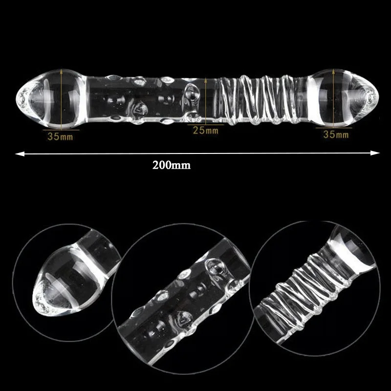 Glass Dildo Artificial Big Penis Dick Crystal Anal Ass Butt Plug Prostate Massage Masturbate Sex Toy for Adult Women Masturbator | Красота и