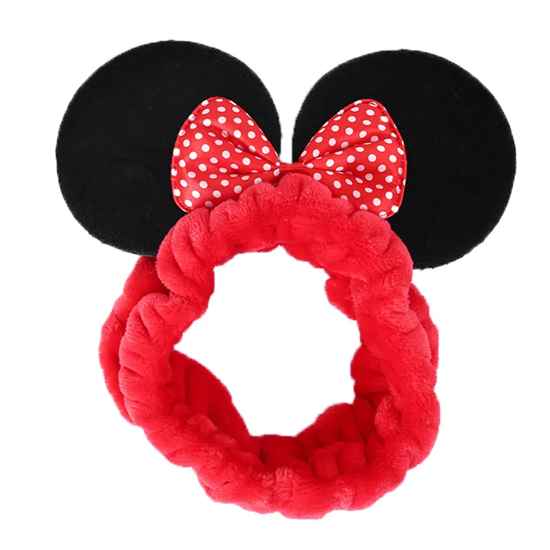 Повязка на голову в горошек с ушками Минни Маус | Игрушки и хобби