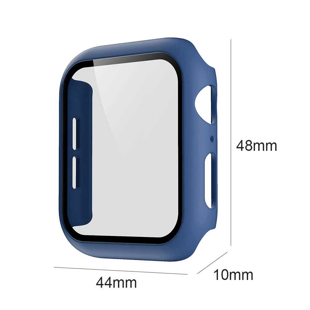 

Tempered Glass Film Full Screen Cover for iWatch 3 2 1 38mm Frame (Blue)