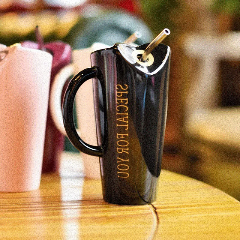 Новый керамический стакан с соломенной индивидуальностью кухня кофейная кружка