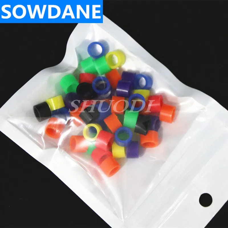 Autoclavable Lab Identification Dental Orthodontic Universal Silicone Instrument Color Code Ring (Dia.5mm or 7mm) |
