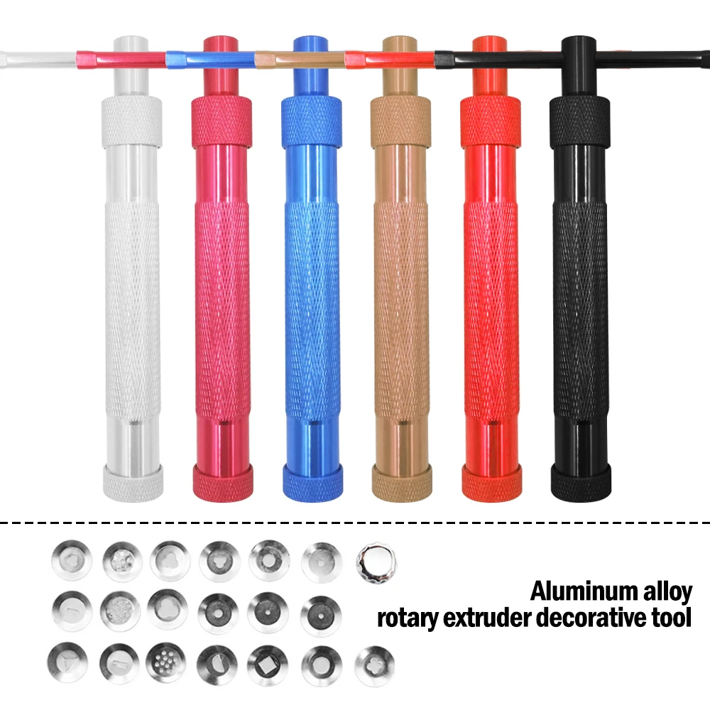 Идеальный пистолет для скульптуры торта из розового золота с 20 наконечниками