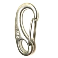 diving gear hook 316 stainless steel marine grade carabiner snap spring egg type snap buckle eye shackle lobster quick clips