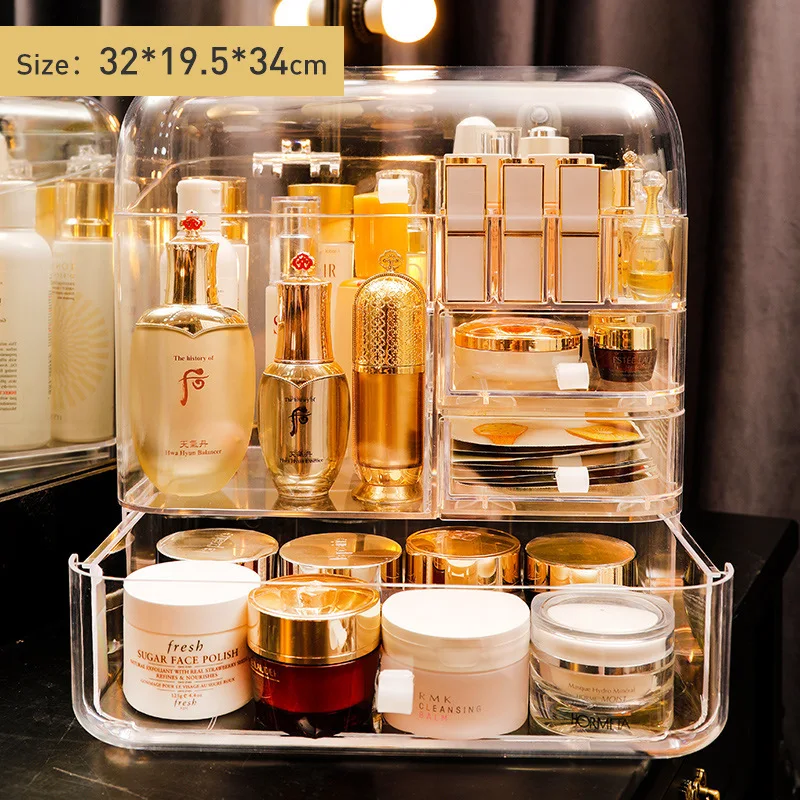 

Новинка 2021, коробка для хранения косметики, прозрачный встроенный акриловый карандаш для бровей, помада, хранение и отделка средств по уход...