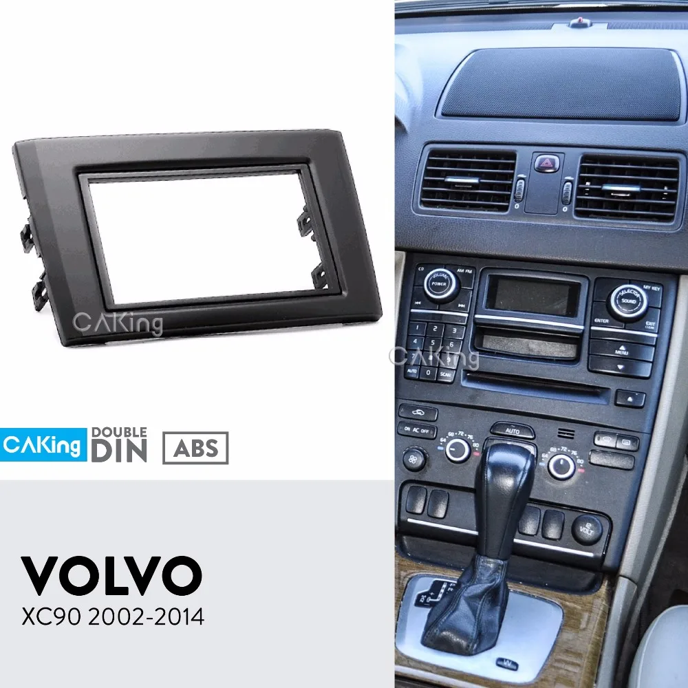 Двойная Din Автомобильная радиопанель Fascia Для VOLVO XC90 2002 2014 комплект для установки