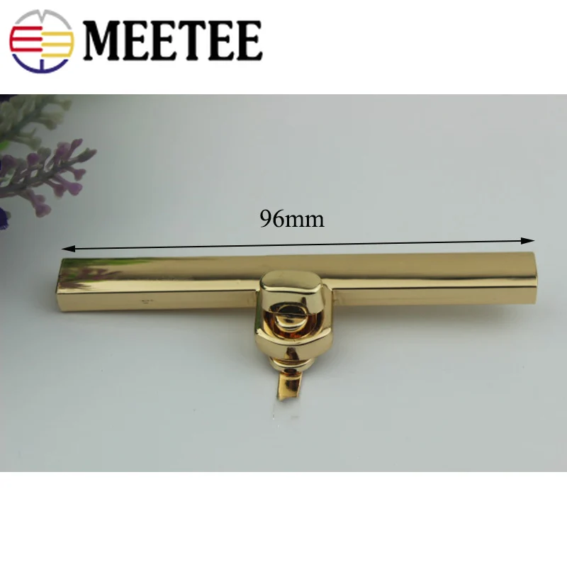 Застежка Meetee с поворотным замком длиной 88/96 мм квадратная пряжка крючком для