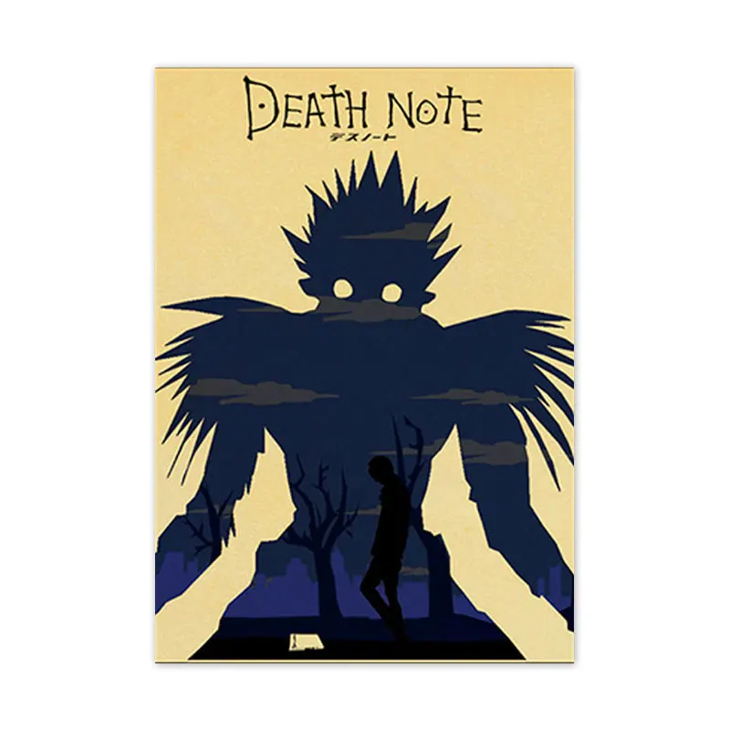 

DEATH NOTE Anime Poster And Prints Classic Retro Japanese Animation Canvas Painting Wall Art Picture Living Room Home Decoration
