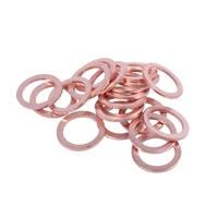 20 pcs solid copper washer flat ring gasket sump plug oil seal fittings 10141mm washers fastener hardware accessories