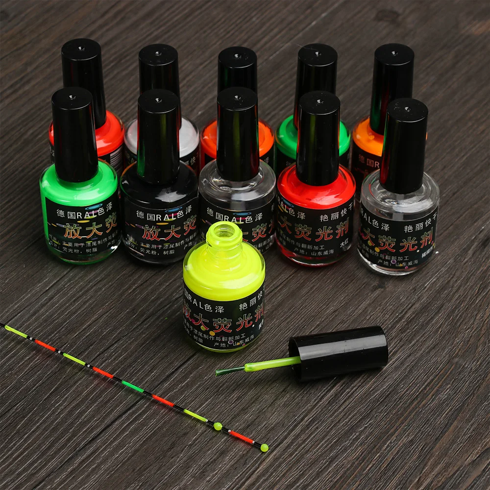 New Fishing Floats DIY Fluorescent Paint Tail Painting Indicator Visualable Buoy Repairment Tool Tackle Accessories | Спорт и