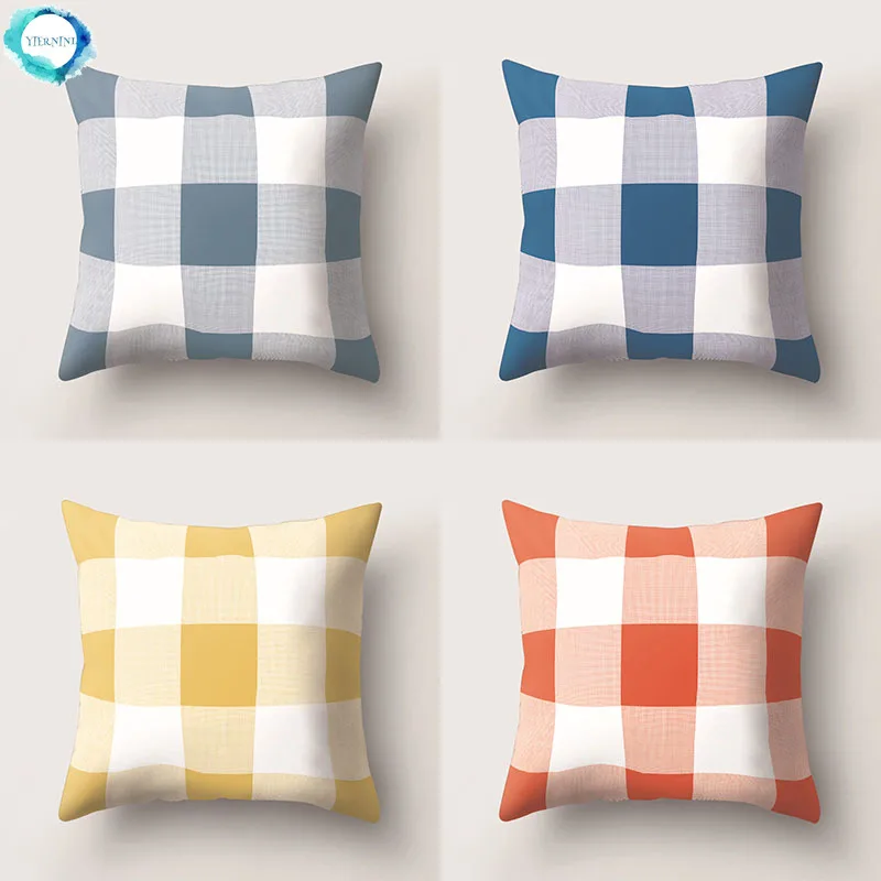 

Colorful Geometric Pillow Case Waist Square 45cm*45cm Decorative Pillowcases Poszewki Na Poduszki