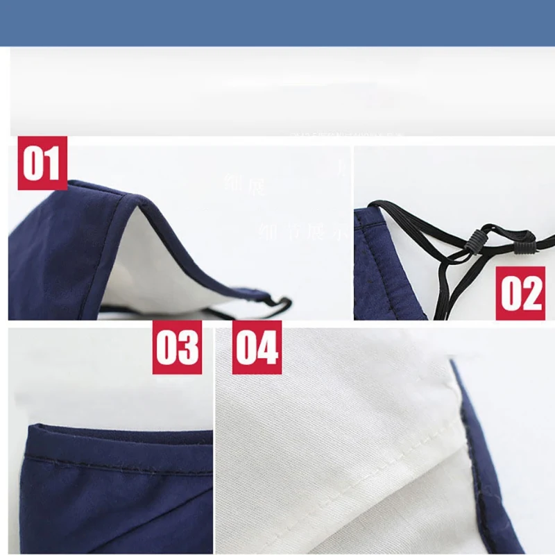 Новая хлопковая противодымчатая Пылезащитная маска с фильтром из