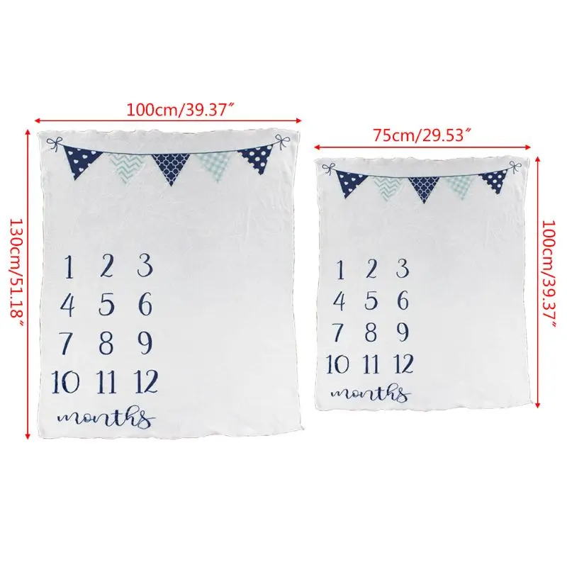 Детское одеяло для месяца фон фотосъемки ткань младенцев полотенце фланелевое