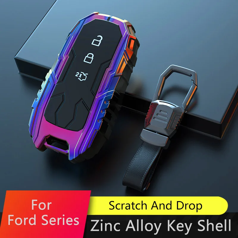

Car Key Covers Case Shell Zinc Alloy Fits For Ford Mustang Explorer Edge F-150 Everest Escort Focus Taurus Escape Accessory