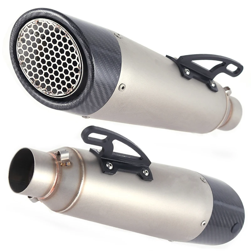 Универсальный мотоцикл из углеродного волокна без шнуровки глушитель Escape