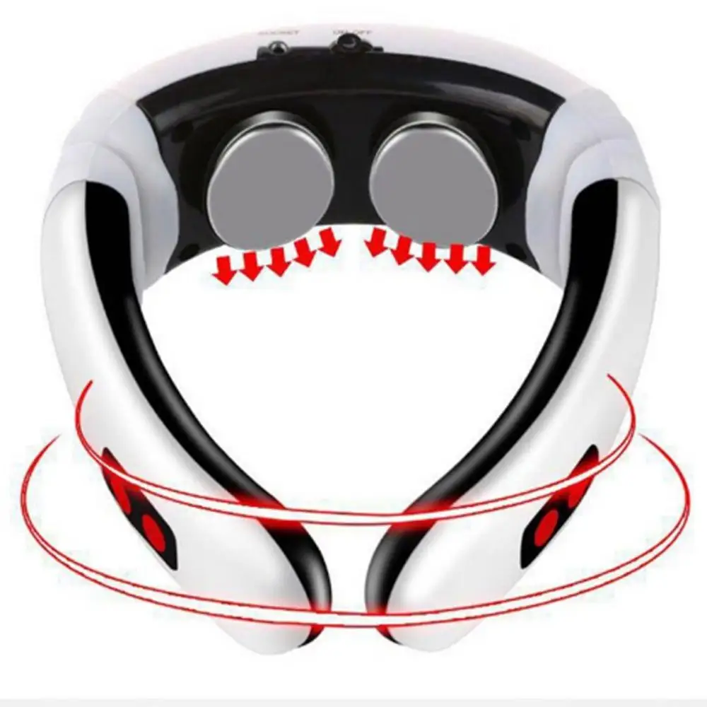 Массажер импульсный для спины и шеи электрический инструмент с инфракрасным