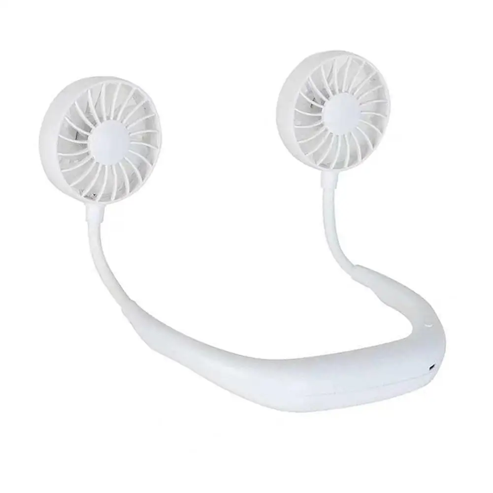 

2021 Low Price Sale Summer Portable Mini Neck Hanging Fan Rechargeable USB Charge Cooler Blower Outdoor Sports Tools