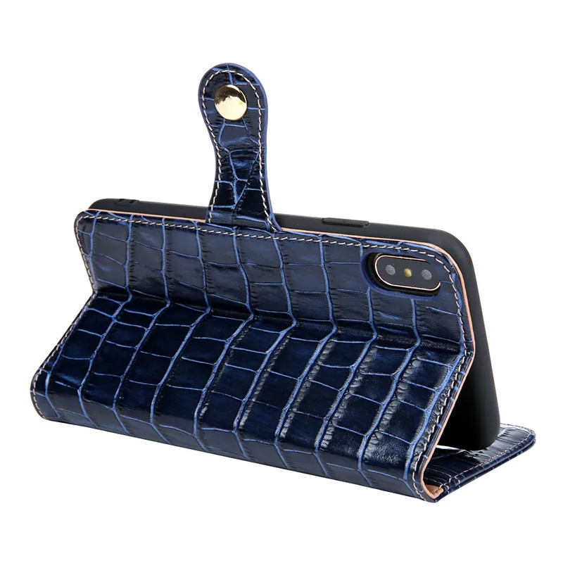 Чехол-книжка из натуральной коровьей кожи для Fphone 7 8 Plus XS MAX 11 12 13 Pro Max | Мобильные