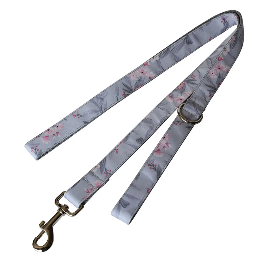 

Dog Collar with Removable Bow Tie Cotton Webbing Dog Collar Leash Set Floral Dog Collar for Small Medium Large Dogs Pet Products