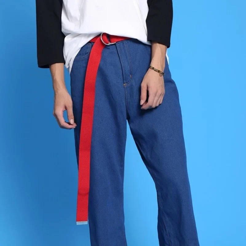 

12 Color Belt Wide Solid Color Unisex Belt Double Loop Canvas Casual Belt Jeans Leggings Belt Unisex Accessories Hot Fashion