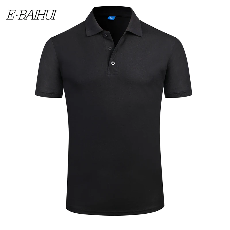 Мужская хлопковая рубашка-поло с коротким рукавом P001 | одежда