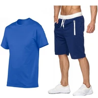 mens tracksuit summer clothes sportswear two piece set t shirt shorts brand track clothing male sweatsuit fashion sports suits