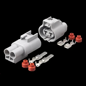 Штекер вентилятора Tyco, 2 контакта, папа, Мама, автоматический разъем, 4,8 мм, серия 176146-6 176143-6 для Toyota Buick Excelle RAV4, 1 комплект