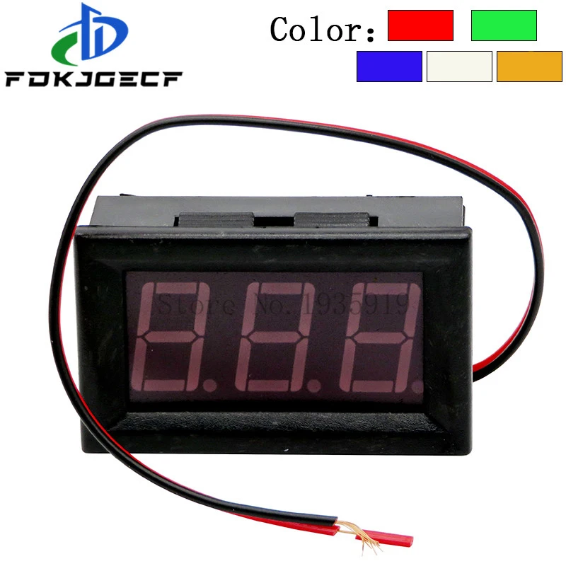 Цифровой вольтметр светодиодный измеритель напряжения переменный ток 70 500 В 0 56