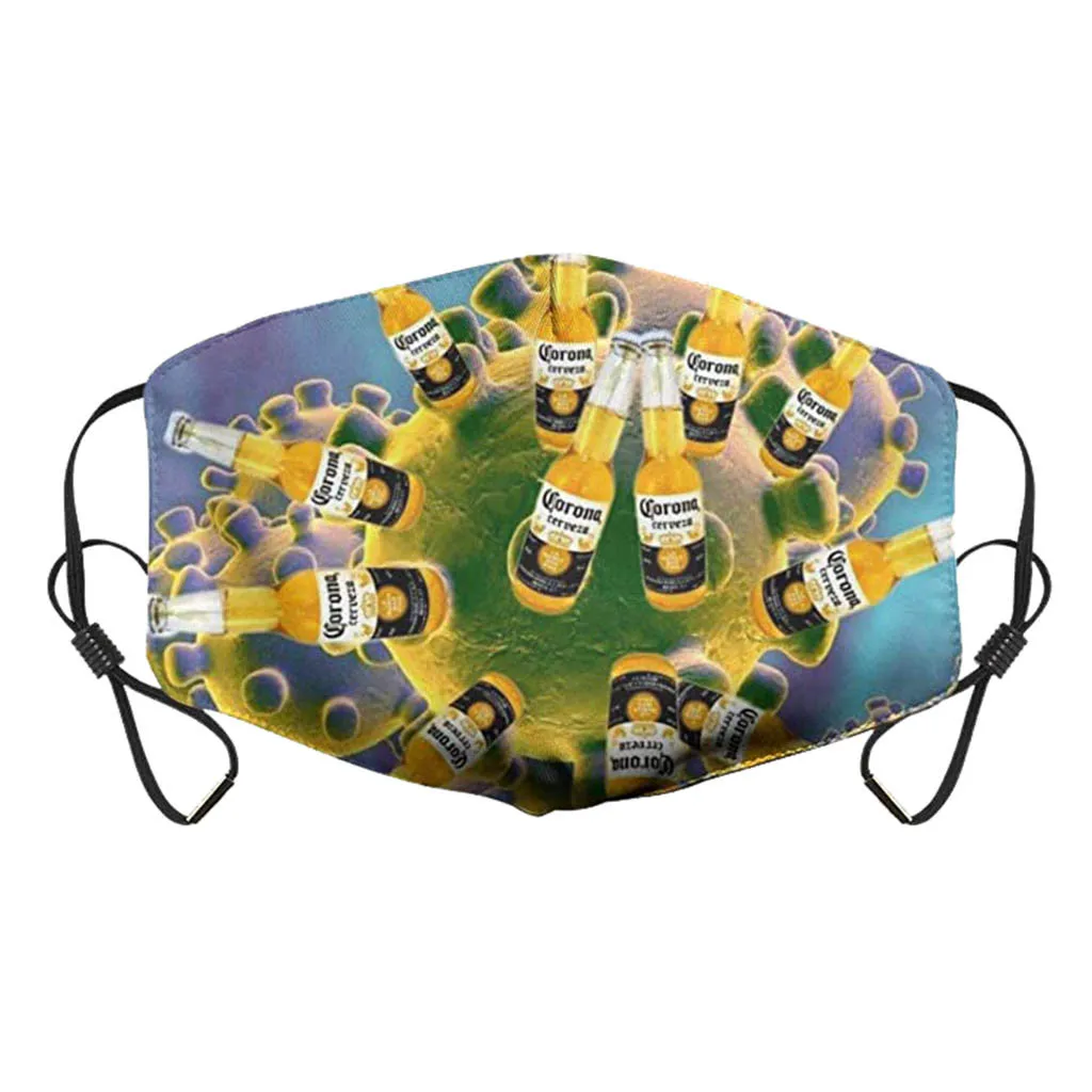 

1PC Unisex Windbreak Seamless Outdoor Riding Quick-drying Dustproof Keep Adjustable Strap Funny Print Mask Face maske