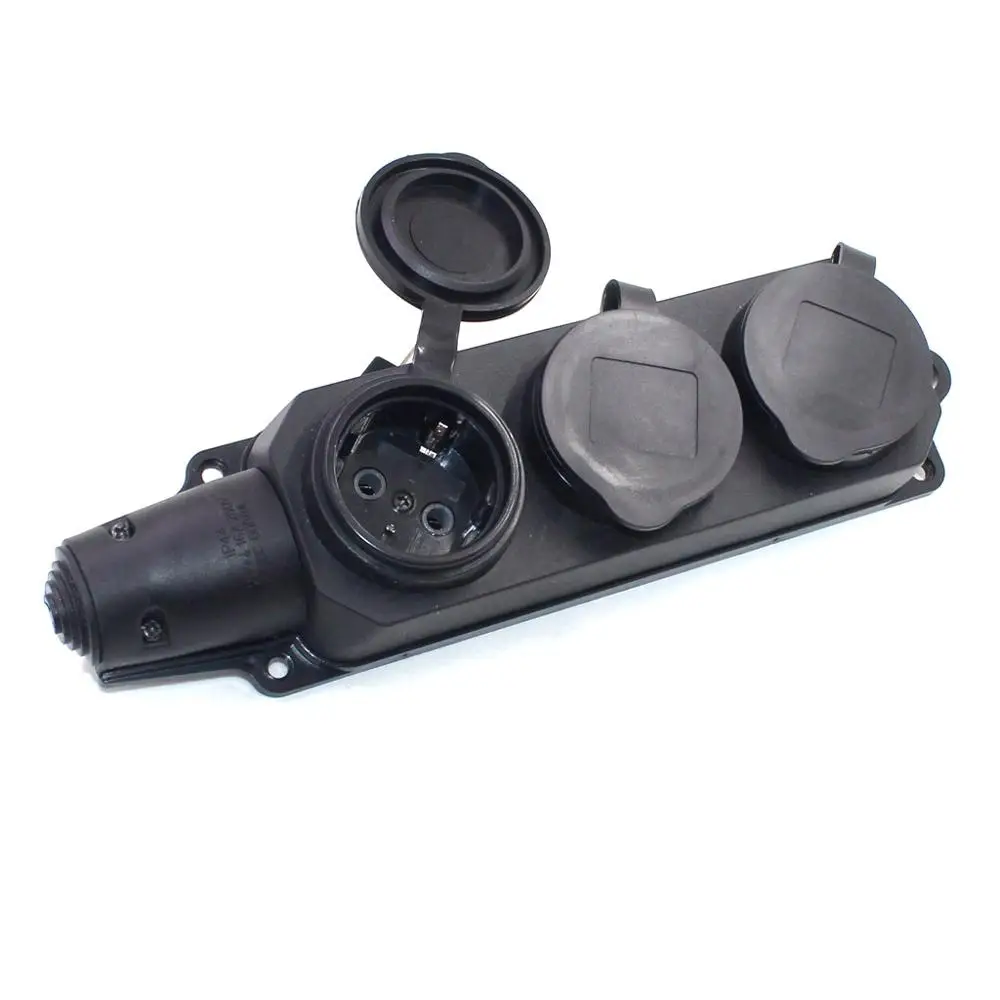 Новинка черные 3 7в 16 А 3-контактные Промышленные вилки розетки переменного тока