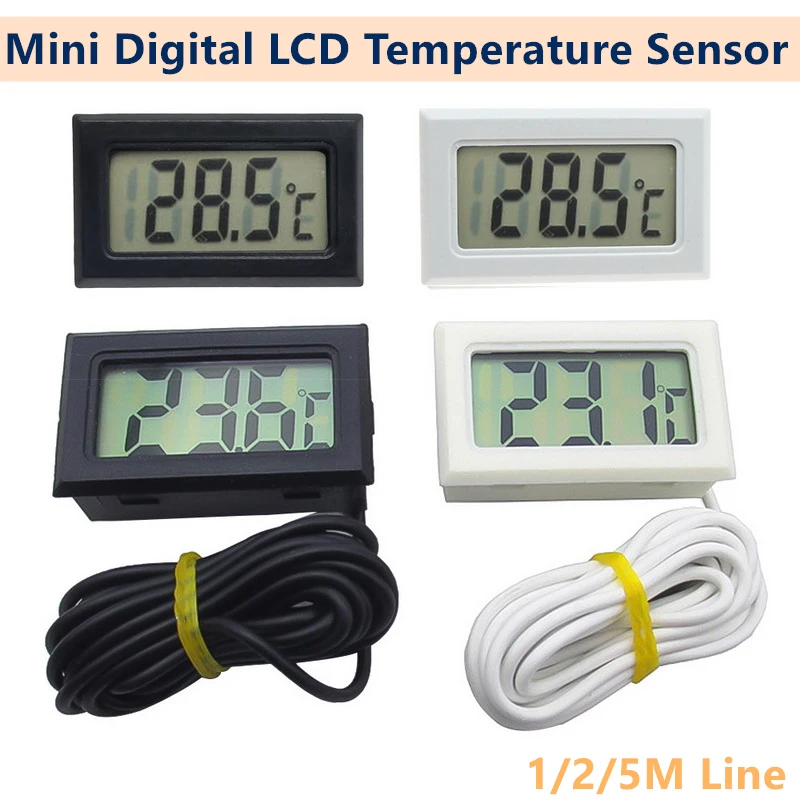 Удобный комнатный датчик температуры и влажности с цифровым ЖК дисплеем