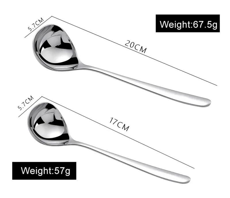 Korean Stainless Steel Thickening Spoon Creative Long Handle Hotel Hot Pot Spoon Soup Ladle Home Kitchen Essential Tools h2