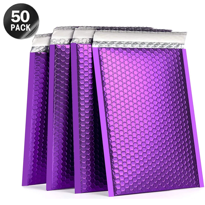 

50 шт., пузырчатые конверты для почтовых отправлений