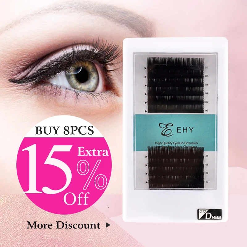 DORADOSUN 12 рядные белковые шелковые искусственные норковые Индивидуальные ресницы