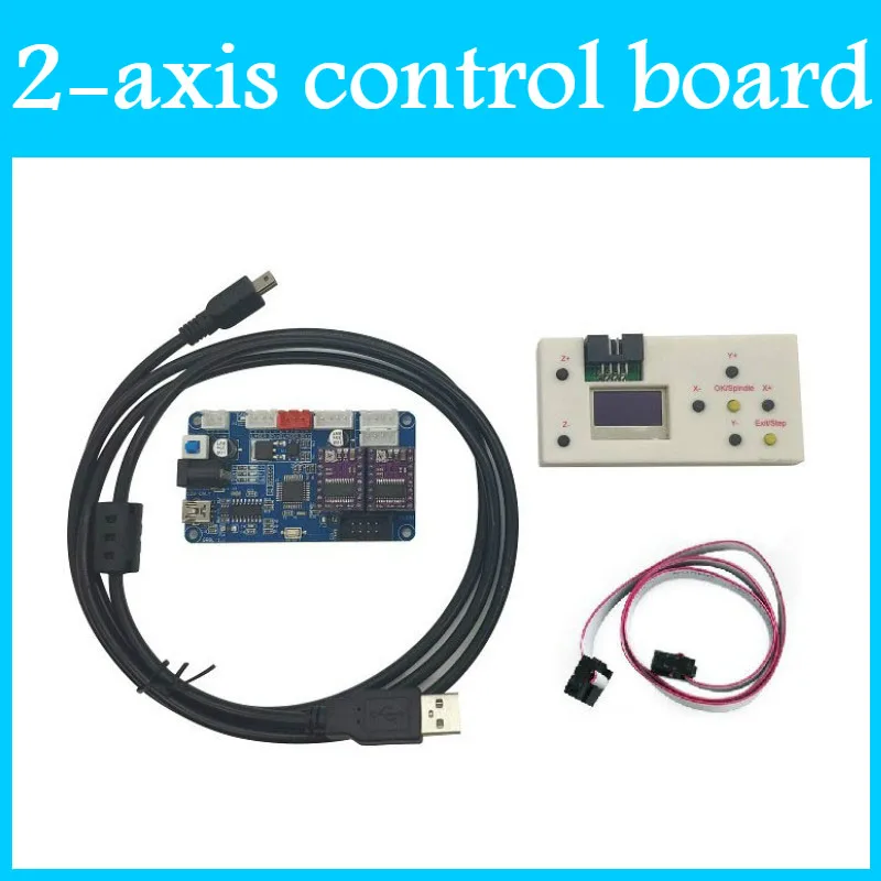 2-axis 1 GRBL плата управления + Автономный контрольный Лер DIY лазерная гравировальная