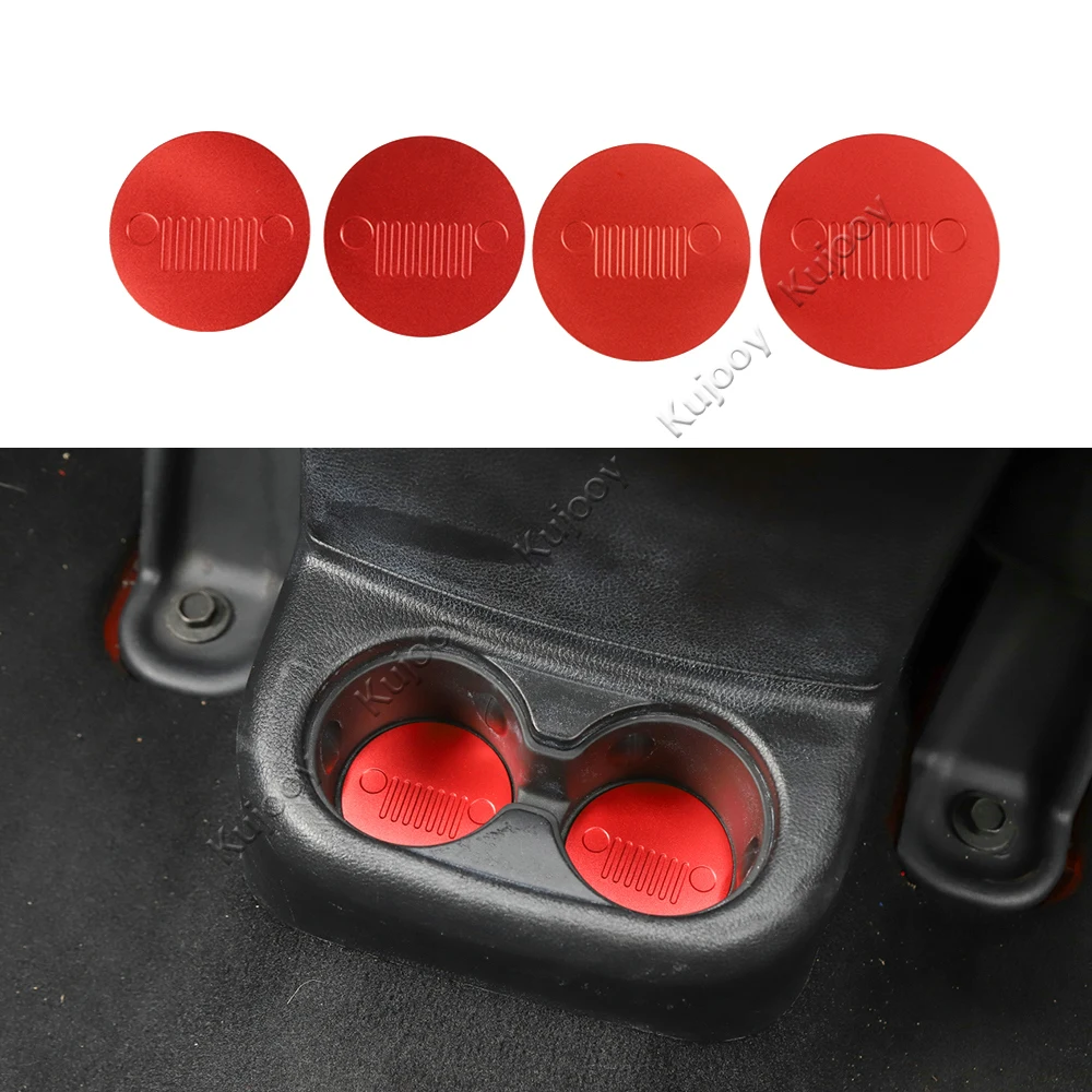 4 шт. синий/серебристый/красный держатель для напитков из алюминиевого сплава