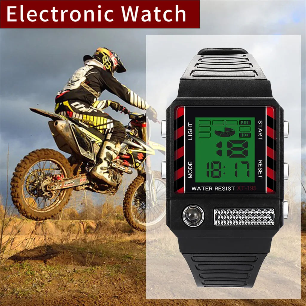 Часы наручные мужские цифровые модные высококачественные многофункциональные