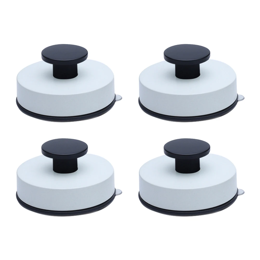 

4pcs/pack Living Room Easy Install Strong Bearing Suction Cup Bathroom Wall Mounted Coat Hook Home Bedroom Storage Removable