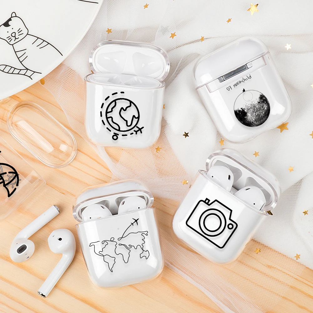 Ударопрочный чехол для Apple airpods Pro 3 прозрачный наушников Airpods 1 2 беспроводные Bluetooth