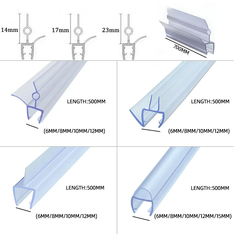 Уплотнительная лента для душевой кабины 2 шт. 50 см | Строительство и ремонт