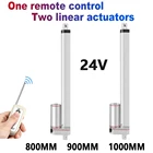 1 * Радиочастотный пульт дистанционного управления + 2 * Линейный привод 24 В + источник питания 800 мм 900 мм 1000 мм ход электрический синхронный двигатель постоянного тока
