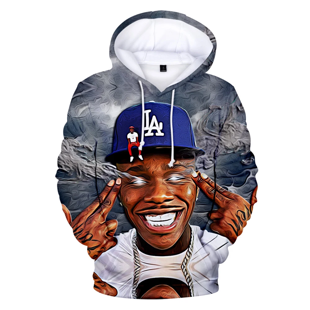 Забавные толстовки для отдыха с рисунком раппера Dababy мужчин и женщин толстовка