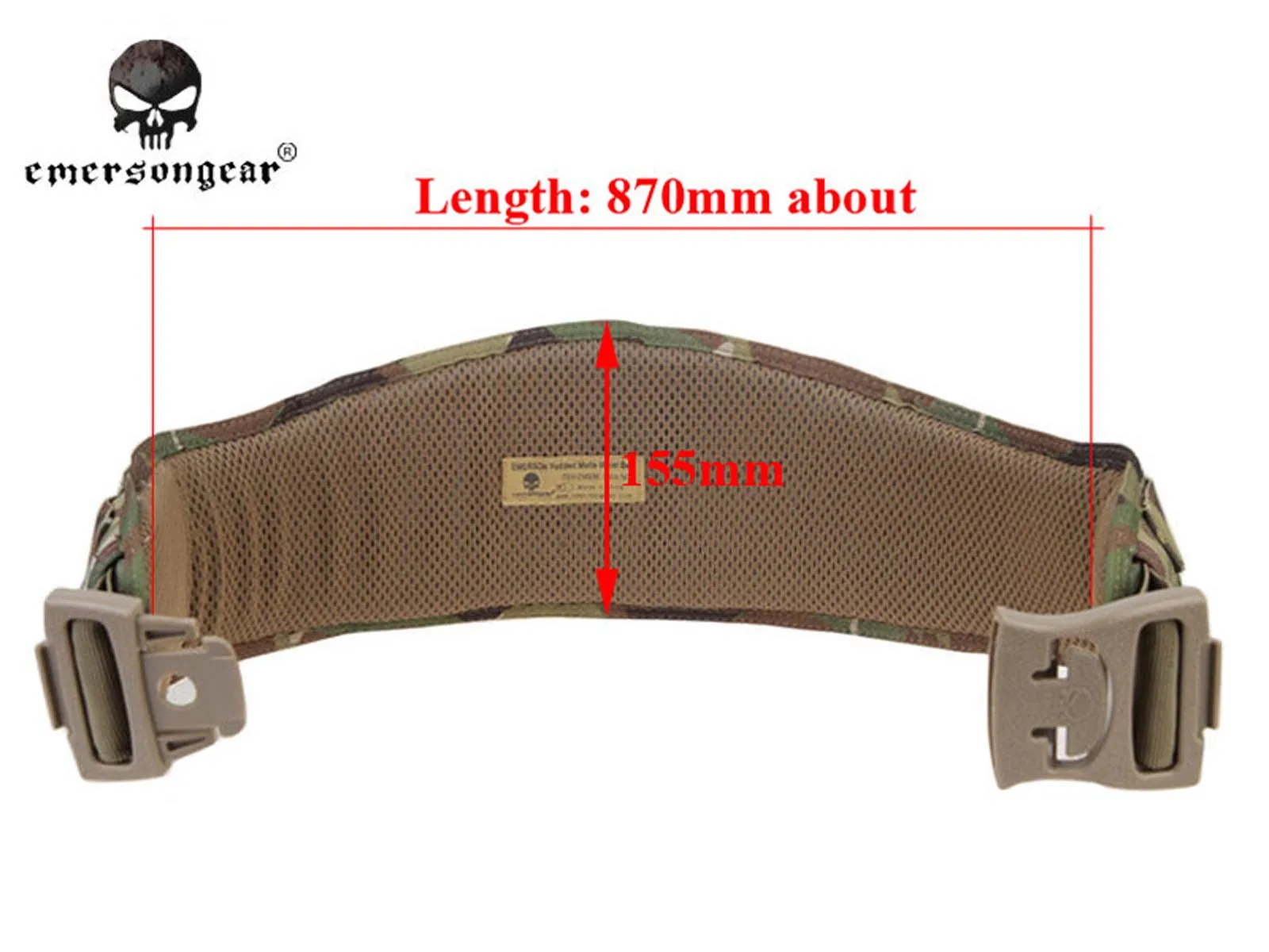 Мягкий ремень EmersonGear Molle для страйкбола боевой поясной Мультикам EM9086|molle emerson|belt