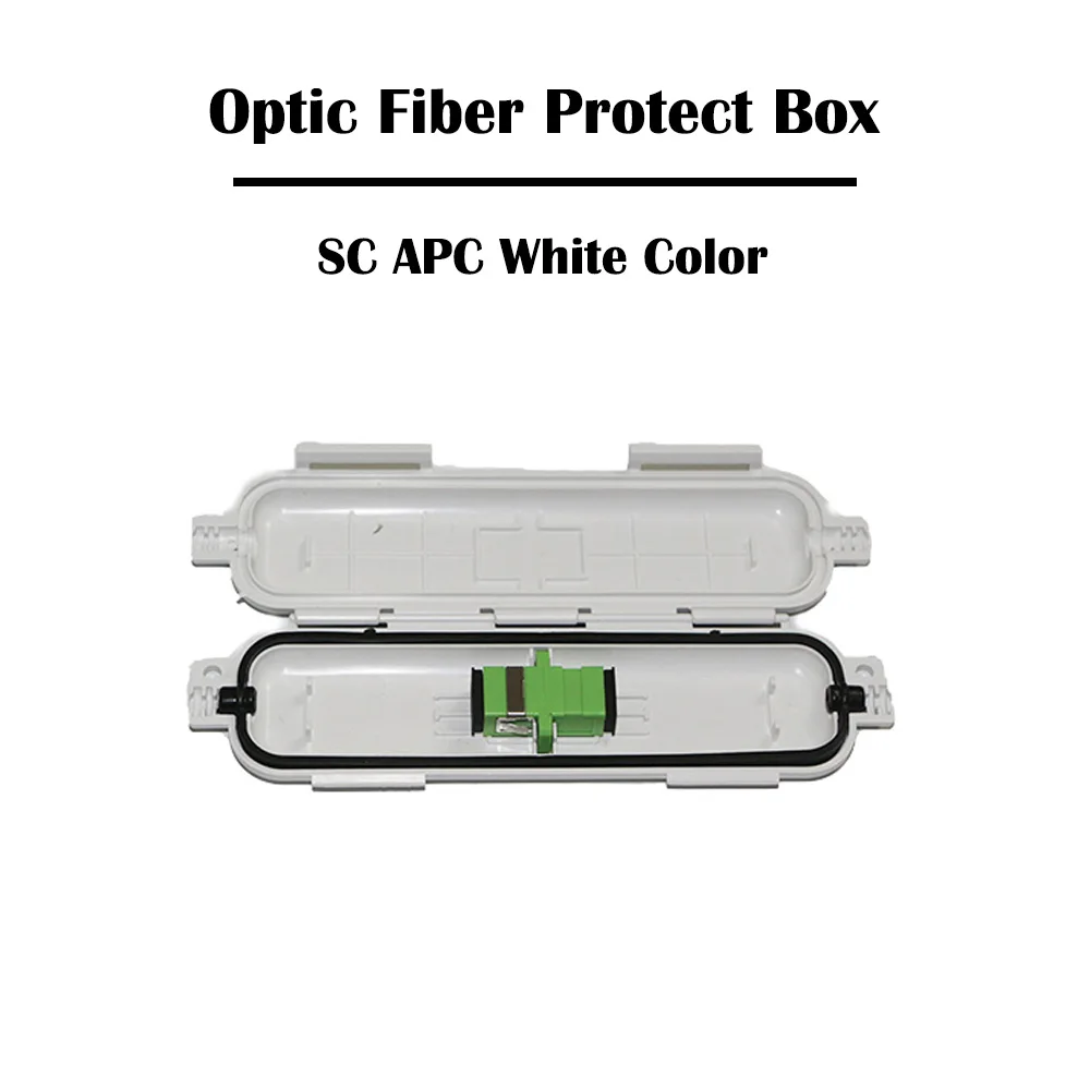 10 шт./лот черный/белый SC UPC/APC Волоконно оптический адаптер SM одномодовый FTTH Ethernet