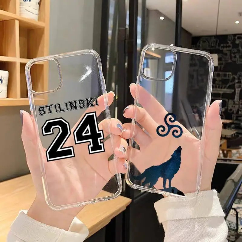 

Teen Wolf Stilinski 24 Phone Case Transparent for iPhone 11 12 13 mini pro XS MAX 8 7 Plus X SE 2020 XR