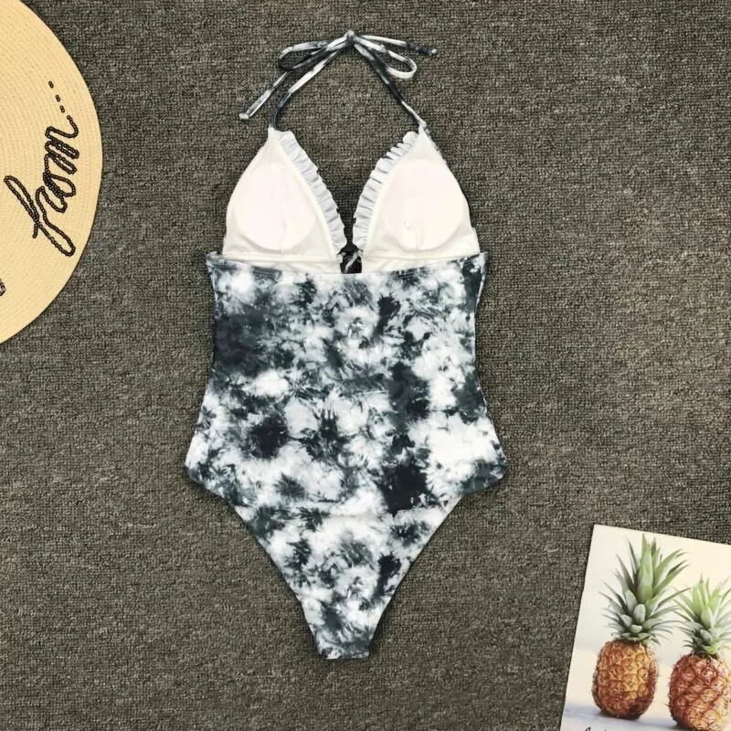 Новинка 2020 цельные купальники для женщин бандажные женские пляжные костюмы с