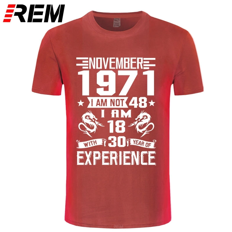 REM ноябрь 1971 года Мужская футболка с коротким рукавом принтом Повседневная мода