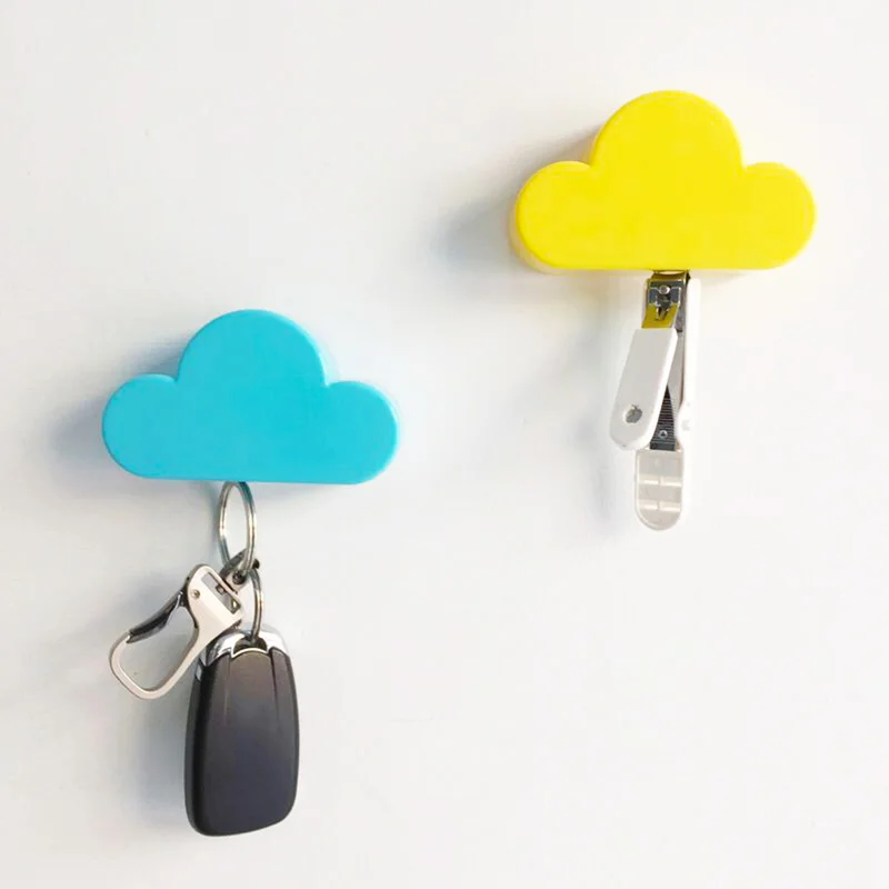 

1pc Span-new Cloud-shaped Magnetic Key Holder Hanger Wall-mounted Key Holder Durable Magnetic Hook Home Kitchen Accessories