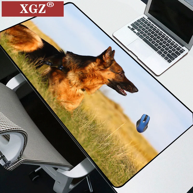 

XGZ Dog Game Wolf Light Wild Forest Design Pattern Bloqueio De Computador Mouse Pad Gamer Almofada Antiderrapante Para CSGO Dota