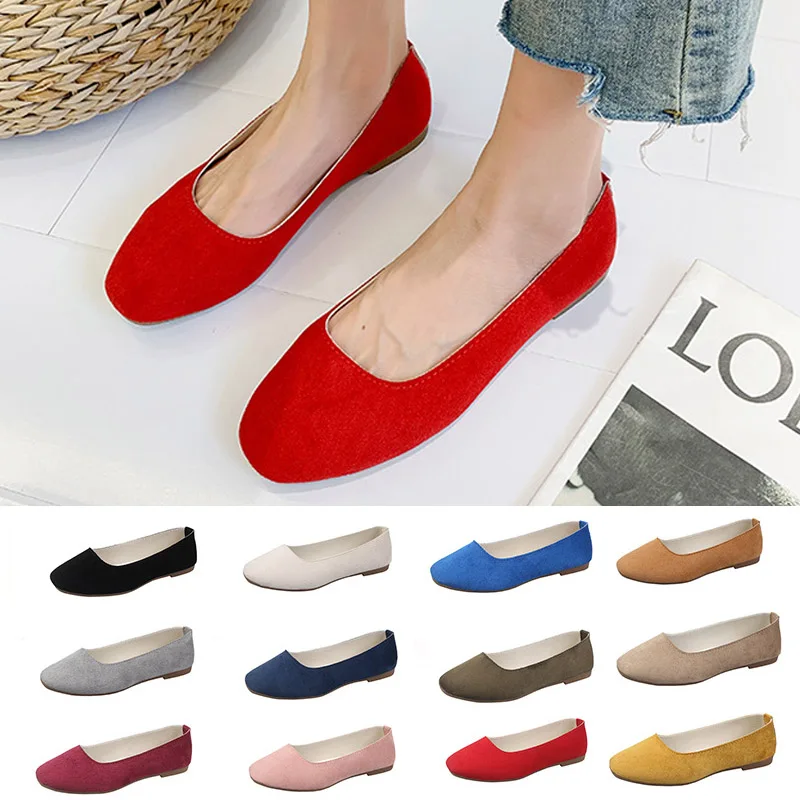 Размера плюс 43 конфеты Цвет Женские туфли-лодочки квадратный носок без шнуровки