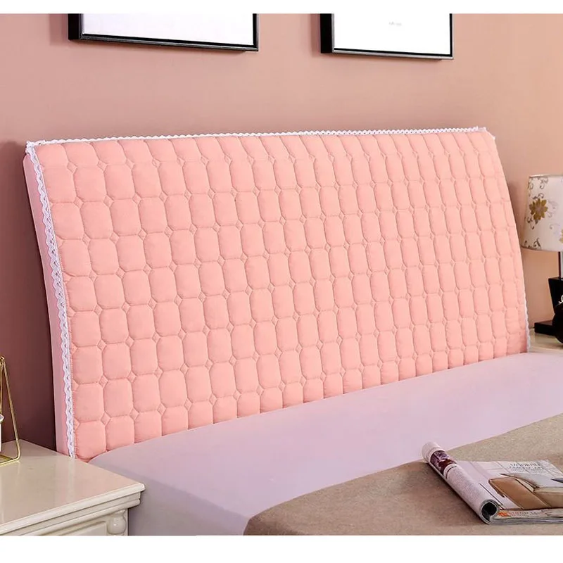 thicken all inclusive bed cover soft packed curved wood universal elasticity simple modern headboard dust protection cover free global shipping